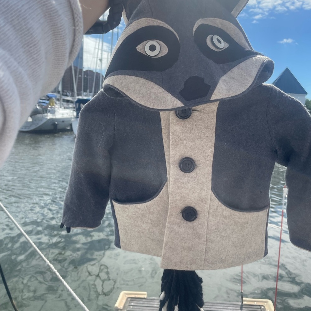 Little Goodall Rowdy Raccoon Jacket Coat 3T